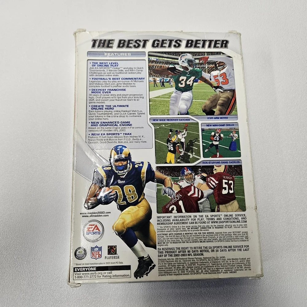 Madden 2003 and 2004 PC CD-ROM EA Sports with box